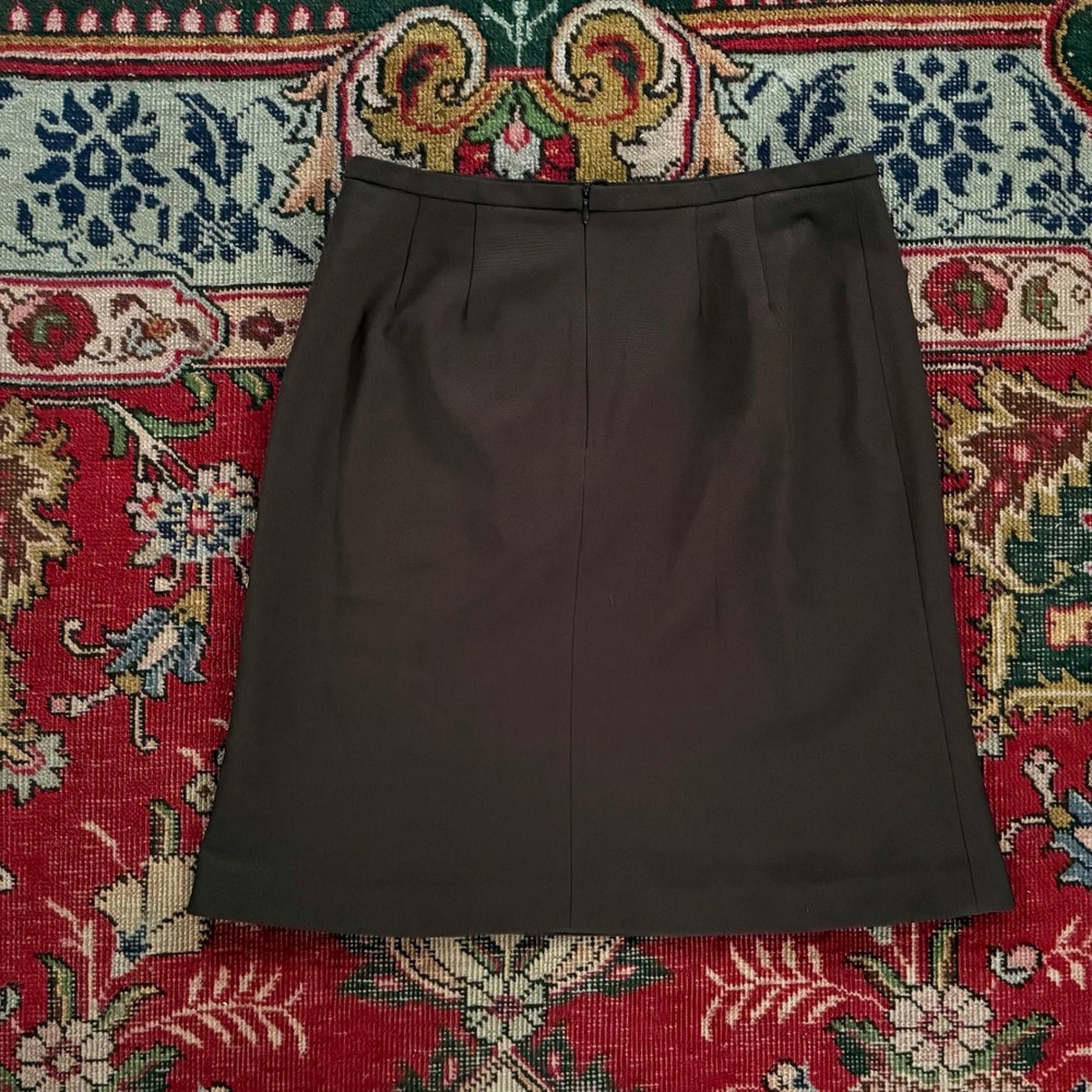 Harve Benard A-Line Skirt Women Size 6 Brown Excellent Professional Workwear
